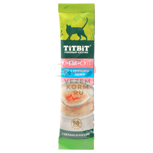 TiTBiT Крем-суп с кусочками лосося