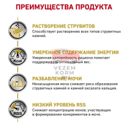 Royal Canin (Роял Канин) Urinary S/O Moderate Calorie Feline Корм сухой диетический для взрослых кошек при мочекаменной болезни