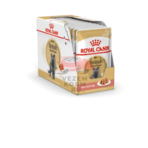 Royal Canin (Роял Канин) British Shorthair Adult Корм консервированный для взрослых британских короткошерстных кошек,соус