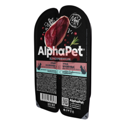 Alpfapet Утка и клюква мясные кусочки в соусе для кошек с чувствительным пищеварением