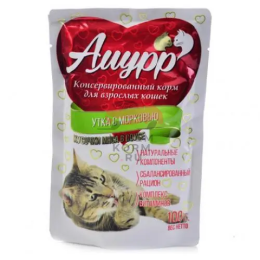 Амурр пауч с уткой и морковью в соусе