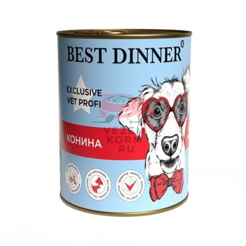 Best Dinner Exclusive Vet Profi Gastro Intestinal консервы с кониной при проблемах ЖКТ у собак