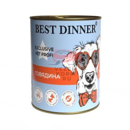 Best Dinner Exclusive Vet Profi консервы c говядиной при проблемах суставов у собак