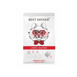 Best Dinner Sensible с ягненком и томатами при аллергии у собак мелких пород