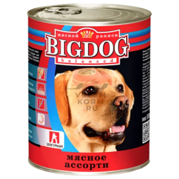 BIG DOG (Биг дог) консерва ж/б  мясное ассорти для собак