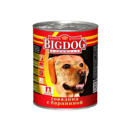 BIG DOG (Биг дог) консерва ж/б  с говядиной,бараниной для собак