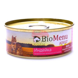 BioMenu паштет для кошек с индейкой