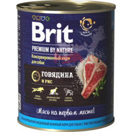 Brit (Брит Премиум) консервы для собак с говядиной и рисом