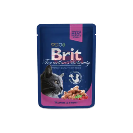 Brit Premium Кошачьи мешочки с лососем и форелью