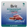 Brit Воздушный паштет Утка для взрослых собак мини пород