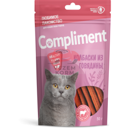 COMPLIMENT лак-во Колбаски из говядины д/кошек