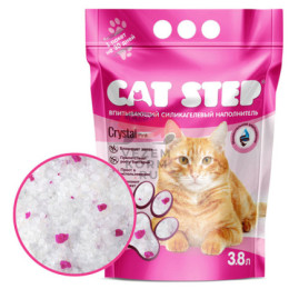 Cat Step pink впитывающий силикагелевый наполнитель