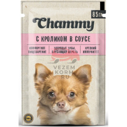 Chammy Корм для собак: с кроликом в соусе