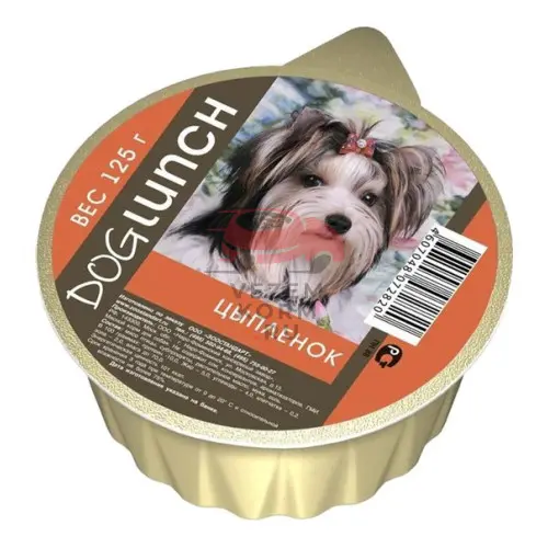 Dog Lunch (Дог Ланч)  консервы для собак крем-суфле цыпленок