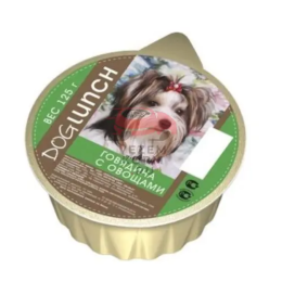 Dog Lunch (Дог Ланч)  консервы для собак крем-суфле говядина с овощами