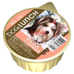 Dog Lunch (Дог Ланч)  консервы для собак крем-суфле ягненок с курицей