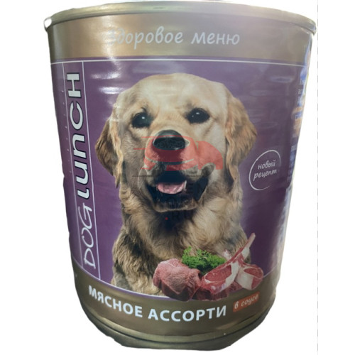 Дог ланч мясное ассорти в соусе