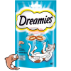 Dreamies  (Дримс) Лакомые подушечки с лососем для кошек