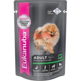 Eukanuba КОРМ ДЛЯ ВЗРОСЛЫХ СОБАК ВСЕХ ПОРОД ИЗ ГОВЯДИНЫ В СОУСЕ