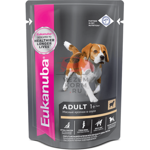 Eukanuba КОРМ ДЛЯ ВЗРОСЛЫХ СОБАК ВСЕХ ПОРОД ИЗ ЯГНЕНКА В СОУСЕ