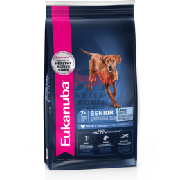 Eukanuba Корм сухой полнорационный для пожилых собак крупных и очень крупных пород с птицей