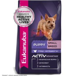 Eukanuba Puppy Small Breed сухой корм для щенков мелких пород в возрасте от 1 до 12 месяцев