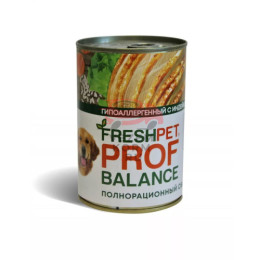 FRESHPET PROF BALANCE (ФРЕШПЕТ Профбаланс)  Мясной гипоаллергенный корм для собак с индейкой, рисом и тыквой
