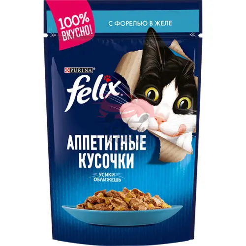 Felix (Феликс) Аппетитные кусочки, с форелью в желе