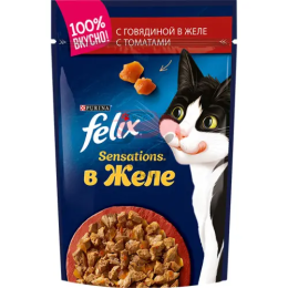 Felix (Феликс) Sensations в Желе, c говядиной в желе с томатами
