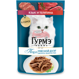 Gourmet Перл Мясной Дуэт с языком и телятиной в соусе