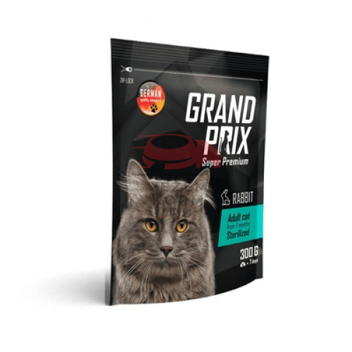 Grand Prix полнорационный сбалансированный, для стерилизованных кошек, с кроликом и рисом