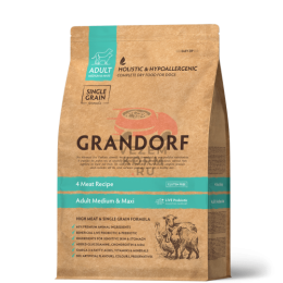 Grandorf 4 Мяса с рисом для средних и крупных пород