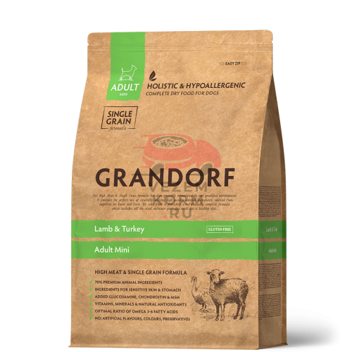 Grandorf (Грандорф) ЯГНЁНОК С ИНДЕЙКОЙ ДЛЯ МЕЛКИХ ПОРОД