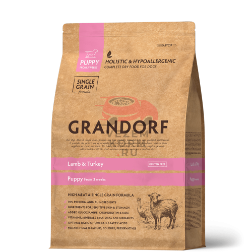 Grandorf (Грандорф) ЯГНЁНОК С ИНДЕЙКОЙ ДЛЯ ЩЕНКОВ ВСЕХ ПОРОД