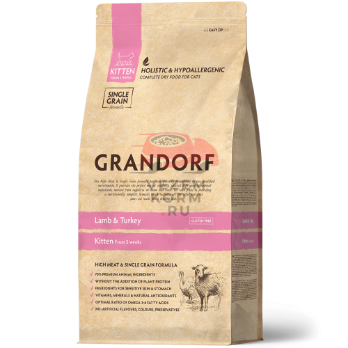 Grandorf (Грандорф) ЯГНЁНОК С ИНДЕЙКОЙ ДЛЯ КОТЯТ