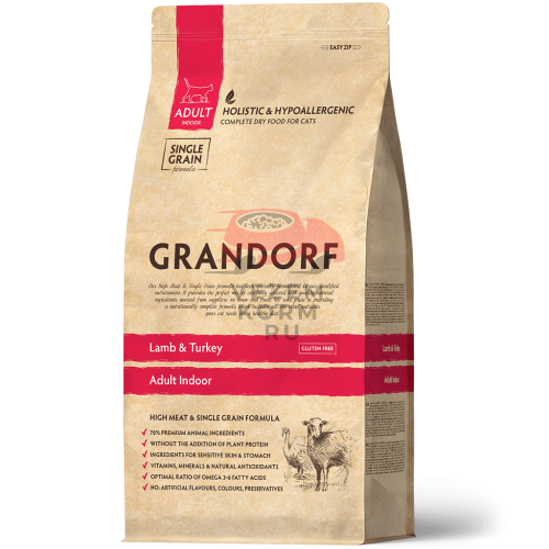 Grandorf ЯГНЁНОК С ИНДЕЙКОЙ ДЛЯ ДОМАШНИХ КОШЕК