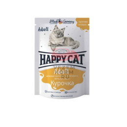 Happy cat кусочки в соусе с курицей