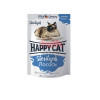 Happy cat паучи для стерилизованных кошек лосось, кусочки в желе