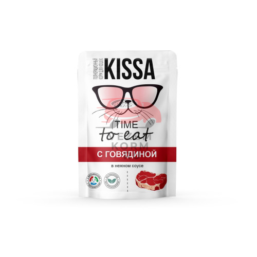 "Kissa" для кошек, говядина в соусе
