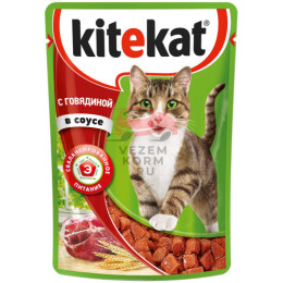 Kitekat (Китекет) сочные кусочки с говядиной в соусе