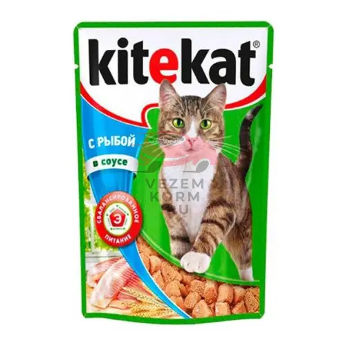 Kitekat (Китекет) сочные кусочки с рыбой в соусе