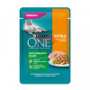 Консервированный полнорационный корм Purina ONE® (Пурина Ван)  для домашних кошек, с курицей и морковью