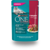 Консервированный полнорационный корм Purina ONE® (Пурина Ван)  для взрослых кошек, с говядиной и морковью