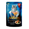 Корм д/кошек, форель в соусе, 85 гр "Зооник"