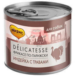 Мнямс Фрикасе по-парижски Паштет из индейки с травами для собак всех пород
