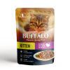 Mr.Buffalo ВЛАЖНЫЙ КОРМ ДЛЯ КОТЯТ «ИНДЕЙКА НА ПАРУ» В СОУСЕ