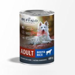 Mr.Buffalo ВЛАЖНЫЙ КОРМ ДЛЯ ВЗРОСЛЫХ СОБАК «ГОВЯДИНА С РИСОМ»