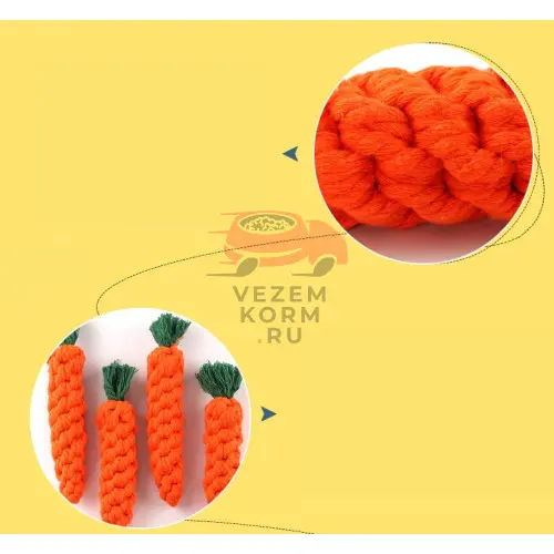 Игрушка морковка для собак