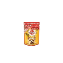 PEDIGREE®  (Педигри) для взрослых собак мелких пород с говядиной в соусе