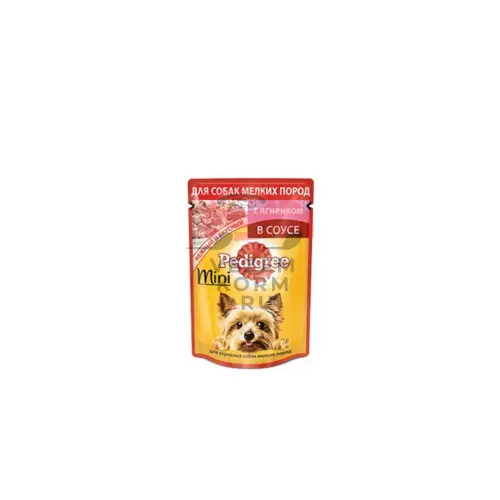 PEDIGREE® (Педигри)  для взрослых собак мелких пород с ягненком в соусе